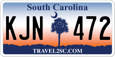SC license plate KJN472