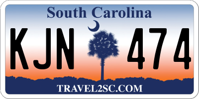SC license plate KJN474