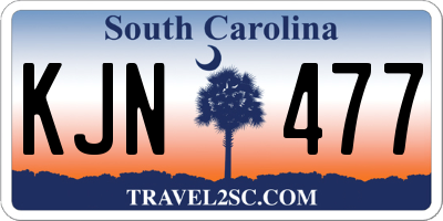 SC license plate KJN477