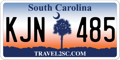 SC license plate KJN485