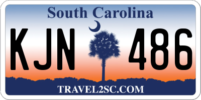SC license plate KJN486