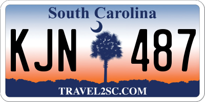 SC license plate KJN487