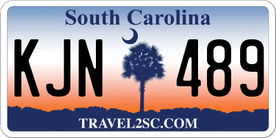 SC license plate KJN489
