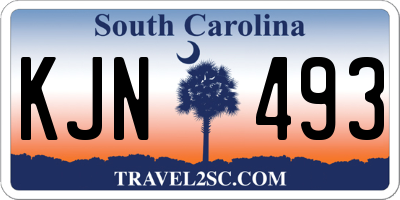 SC license plate KJN493
