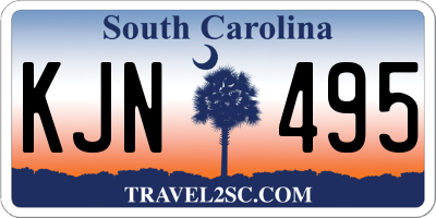 SC license plate KJN495