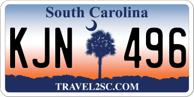 SC license plate KJN496