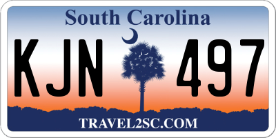 SC license plate KJN497