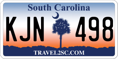 SC license plate KJN498