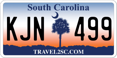 SC license plate KJN499