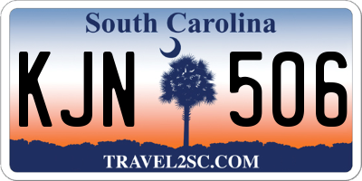 SC license plate KJN506