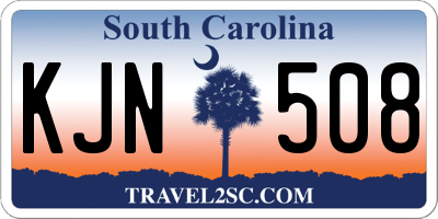 SC license plate KJN508