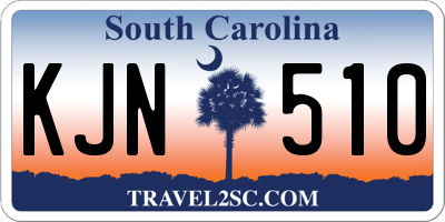 SC license plate KJN510