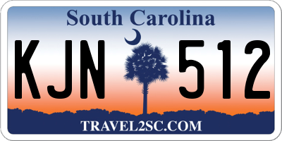 SC license plate KJN512