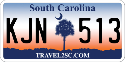 SC license plate KJN513