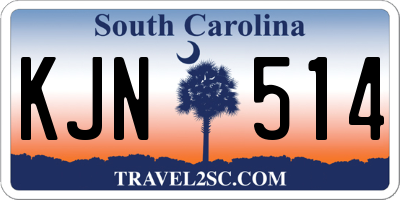 SC license plate KJN514