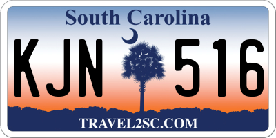 SC license plate KJN516