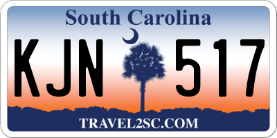 SC license plate KJN517