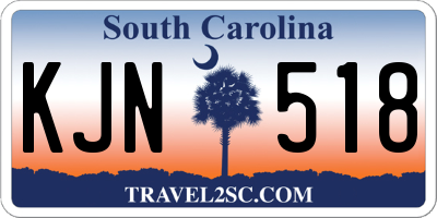 SC license plate KJN518