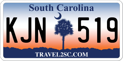SC license plate KJN519