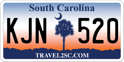 SC license plate KJN520