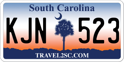 SC license plate KJN523