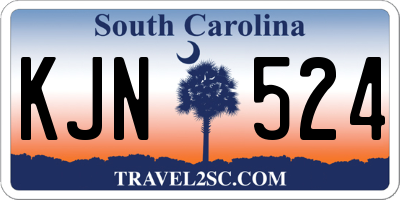 SC license plate KJN524