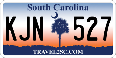 SC license plate KJN527