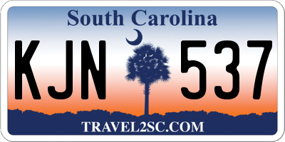 SC license plate KJN537