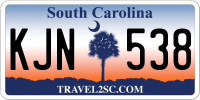 SC license plate KJN538