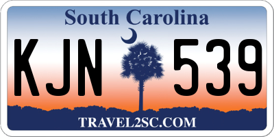 SC license plate KJN539