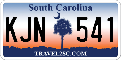 SC license plate KJN541