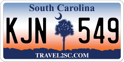 SC license plate KJN549