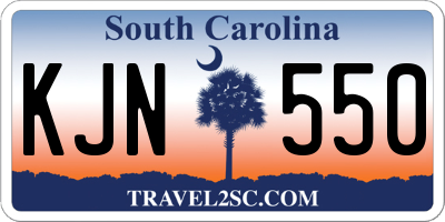 SC license plate KJN550