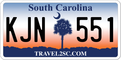 SC license plate KJN551