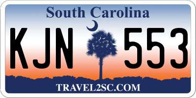 SC license plate KJN553