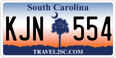 SC license plate KJN554