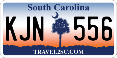 SC license plate KJN556