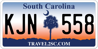 SC license plate KJN558