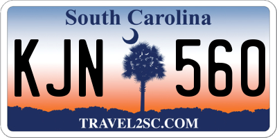 SC license plate KJN560