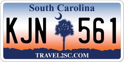 SC license plate KJN561