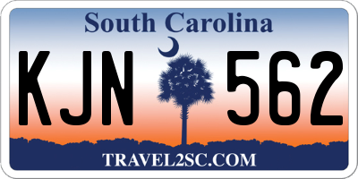 SC license plate KJN562