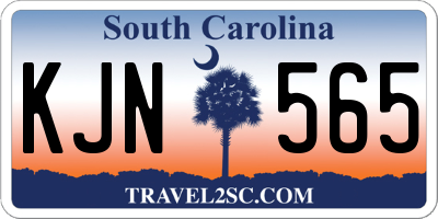 SC license plate KJN565