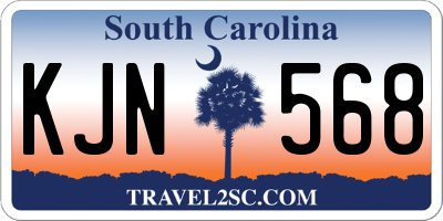 SC license plate KJN568