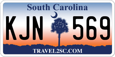 SC license plate KJN569