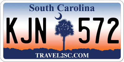SC license plate KJN572