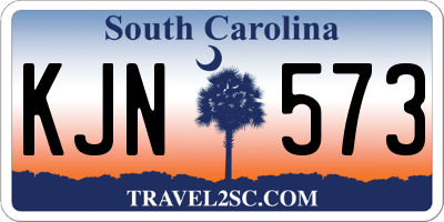 SC license plate KJN573