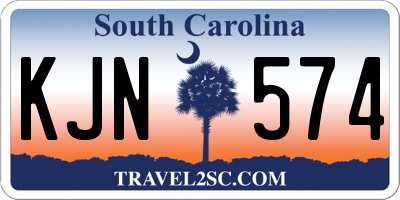 SC license plate KJN574