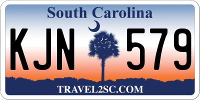 SC license plate KJN579