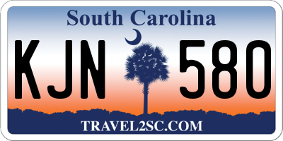 SC license plate KJN580