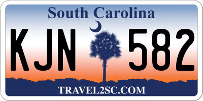 SC license plate KJN582
